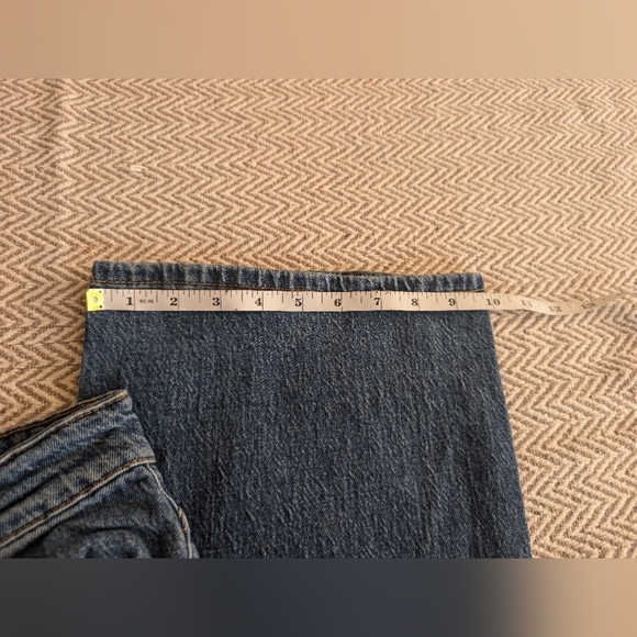 H&M Dark Blue Wide Leg Jeans Y2K - Picture 8 of 9